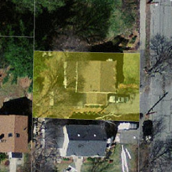 8 Hancock Ave, Newton MA  02459-1701 aerial view