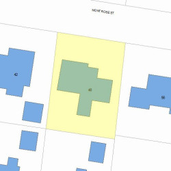 48 Montrose St, Newton MA 02458-2718 plot plan
