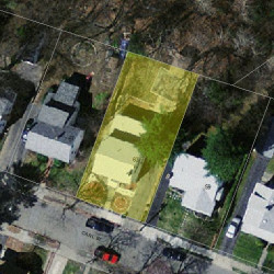 63 Carl St, Newton MA  02461-1905 aerial view
