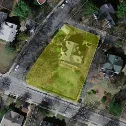 275 Mill St, Newton MA  02460-2438 aerial view