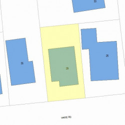 29 Ware Rd, Newton MA 02466-1419 plot plan