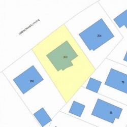 260 Commonwealth Ave, Newton MA 02459 plot plan