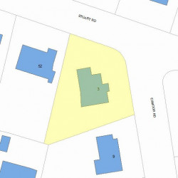 3 Exmoor Rd, Newton MA 02459-1207 plot plan