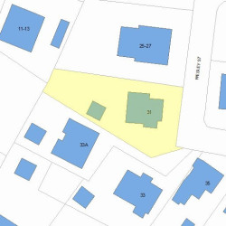 31 Wesley St, Newton MA  02458-1915 plot plan