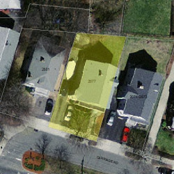 2077 Commonwealth Ave, Newton MA  02466-2007 aerial view