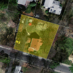 45 Cherry Pl, Newton MA 02465-1505 aerial view