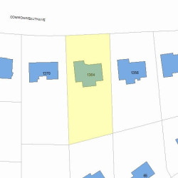 1364 Commonwealth Ave, Newton MA 02465-2915 plot plan