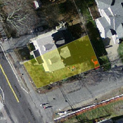 284 Langley Rd, Newton MA  02459-2326 aerial view