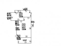 43 Warwick Rd, Newton MA 02465-1723 floor plan