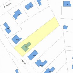 650 Grove St, Newton MA 02462-1319 plot plan