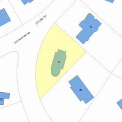 82 Collins Rd, Newton MA 02468-2210 plot plan