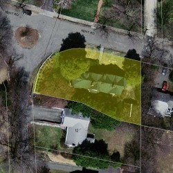 201 Kent Rd, Newton MA  02468-1109 aerial view