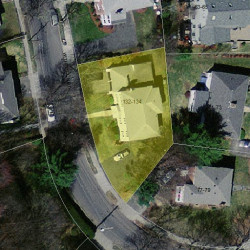134 Withington Rd, Newton MA 02460-2040 aerial view