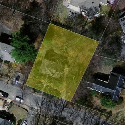 44 Byfield Rd, Newton MA  02468-1228 aerial view