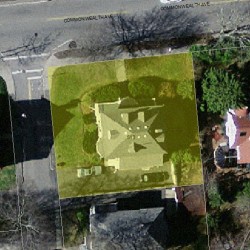 518 Commonwealth Ave, Newton MA 02459-1604 aerial view