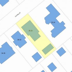26 Floral St, Newton MA 02461-1245 plot plan